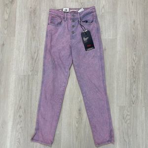 Levis Premium 721 High Rise Skinny Jeans Size 27 Purple
